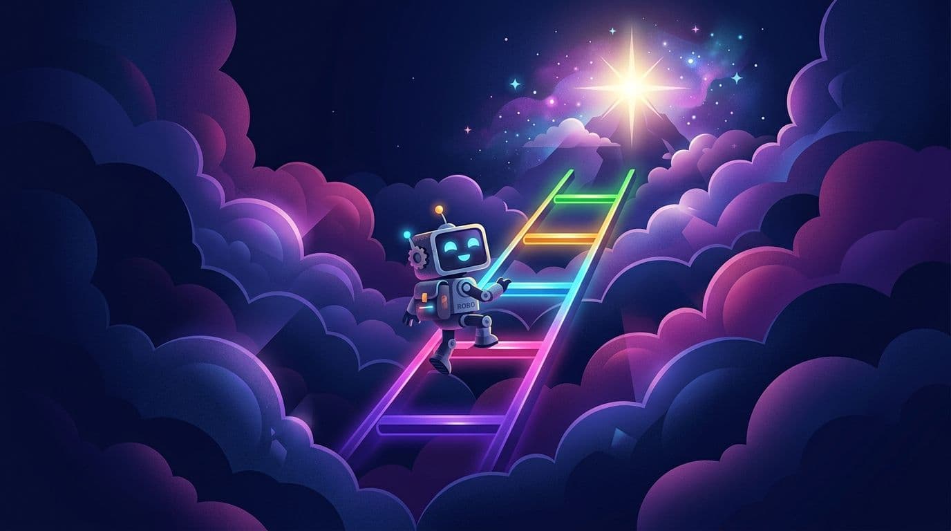 איור המדריך ל-סולם-היכולות, חמישה שלבים לסוכן ברמה אחרת